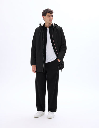Drycore Hooded Sherpa-Lined Parka - Black — view 2