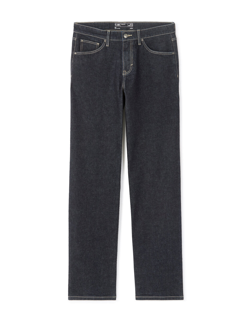 C.95 Loose-Fit Stretch Cotton Jeans - Raw Blue — view 1