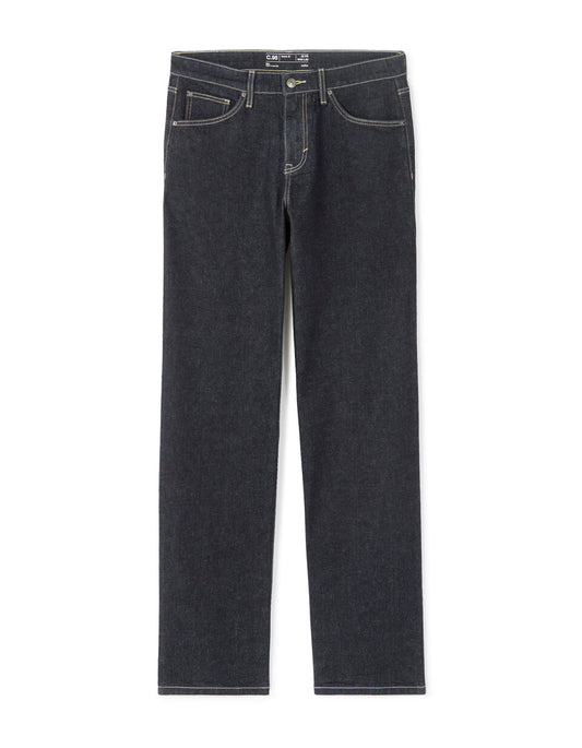 C.95 Loose-Fit Stretch Cotton Jeans - Raw Blue — view 1