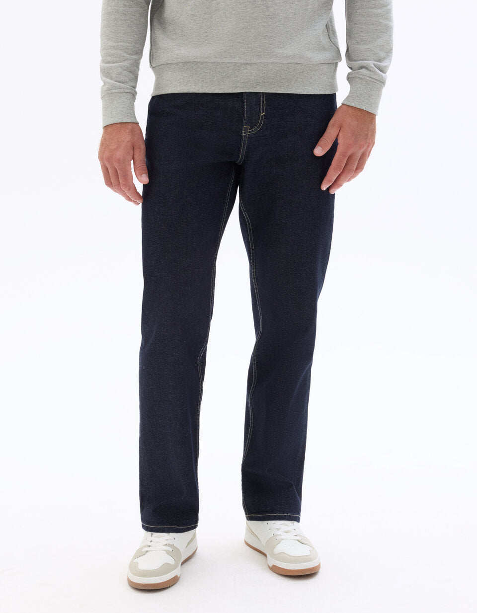 C.95 Loose-Fit Stretch Cotton Jeans - Raw Blue — view 3