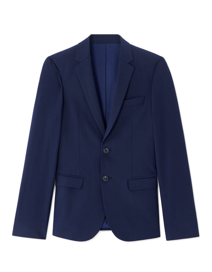Slim-Fit Bi-Stretch Suit Jacket - Blue — view 1