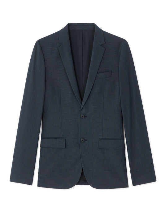 Slim-Fit Bi-Stretch Suit Jacket - Navy — view 1