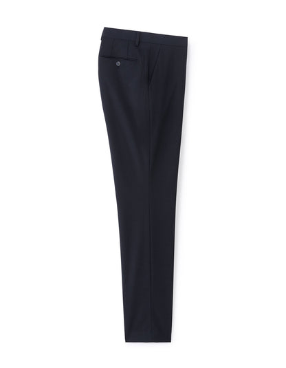 Slim-Fit Bi-Stretch Suit Trousers - Navy — view 1