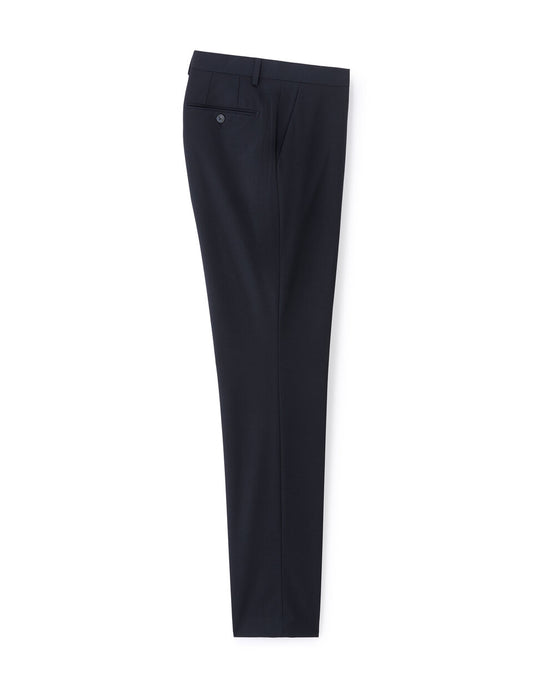 Slim-Fit Bi-Stretch Suit Trousers - Navy — view 1