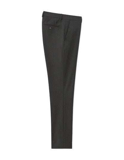 Slim-Fit Bi-Stretch Suit Trousers - Dark Grey — view 1