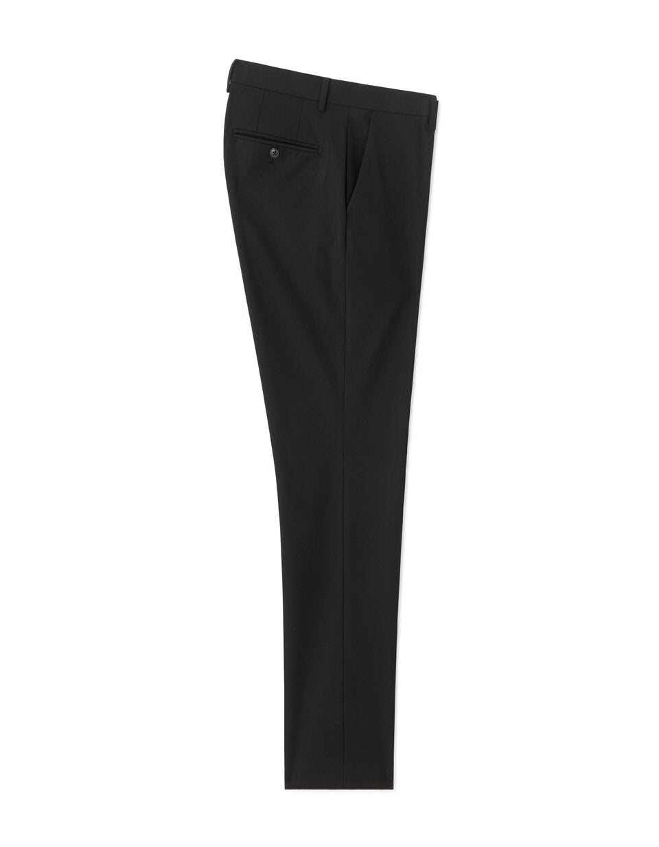 Slim-Fit Bi-Stretch Suit Trousers - Black — view 1