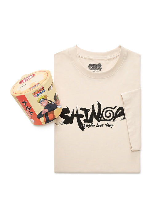 Naruto Shippuden Cup Noodles T-Shirt - Beige — view 1