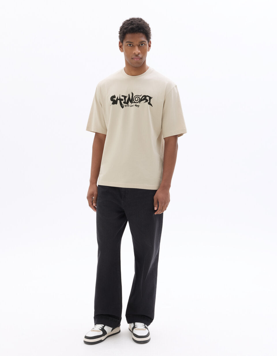 Naruto Shippuden Cup Noodles T-Shirt - Beige — view 2