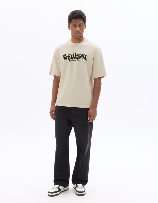 Naruto Shippuden Cup Noodles T-Shirt - Beige — view 2