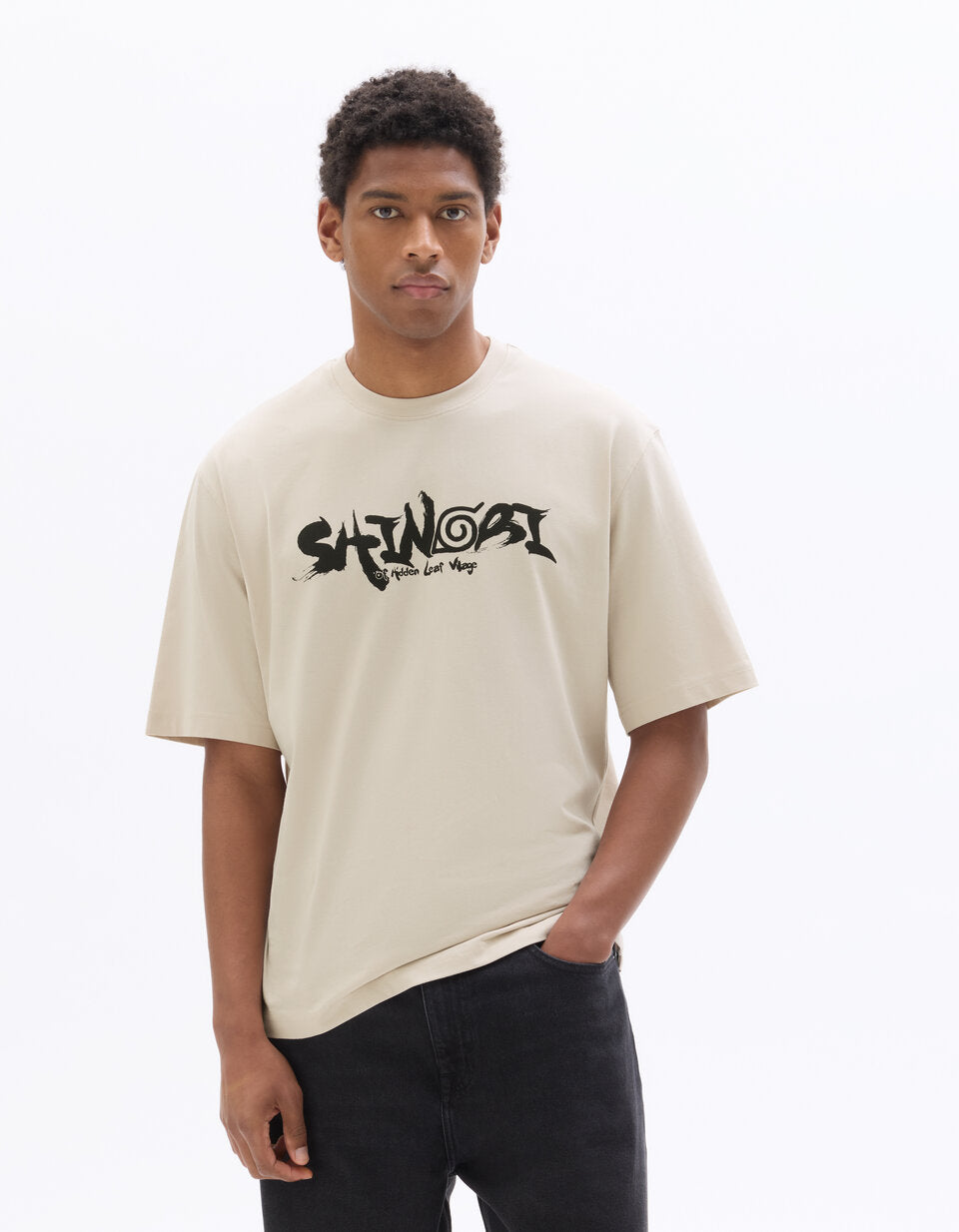 Naruto Shippuden Cup Noodles T-Shirt - Beige — view 3