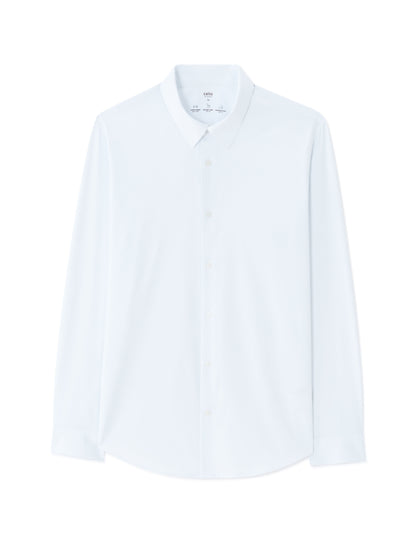 Slim-Fit Business Shirt - White — view 1