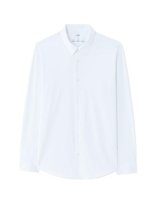Slim-Fit Business Shirt - White — view 1